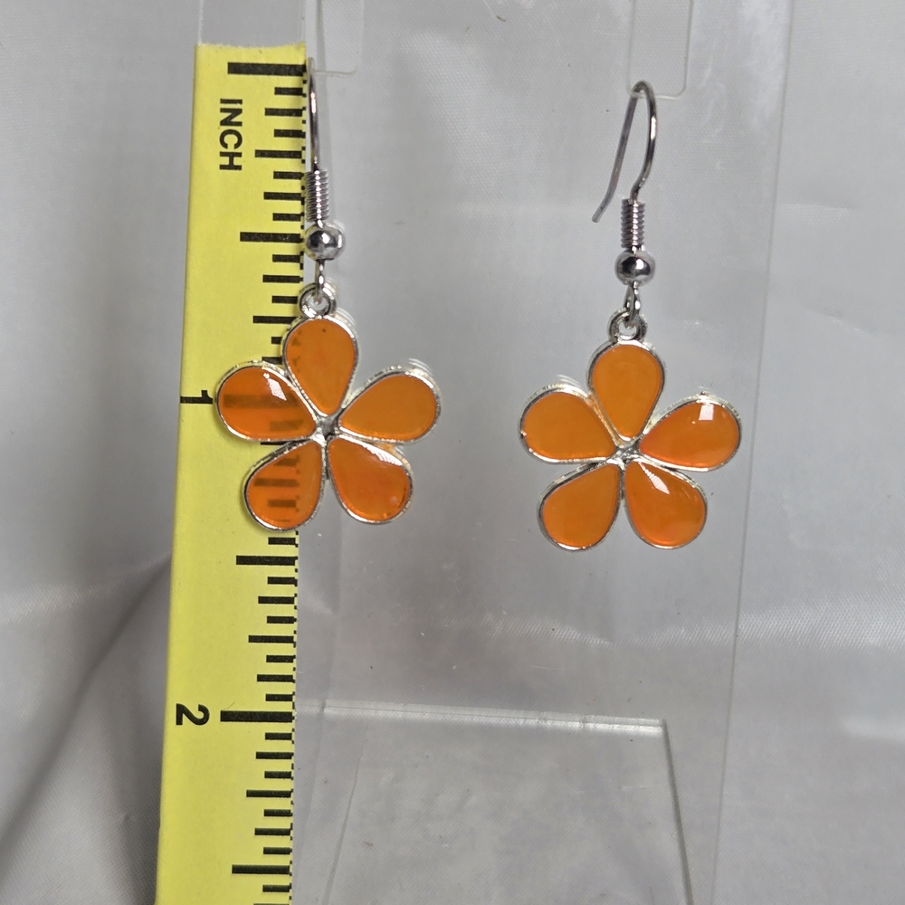 #232-235- Vibrant Rein Floral Earrings - Picture 2 of 2
